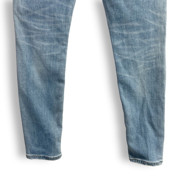 Agolde Sophie Ankle Jeans Slim Leg Light Wash Distressed Denim Sz 25 - Picture 8 of 11